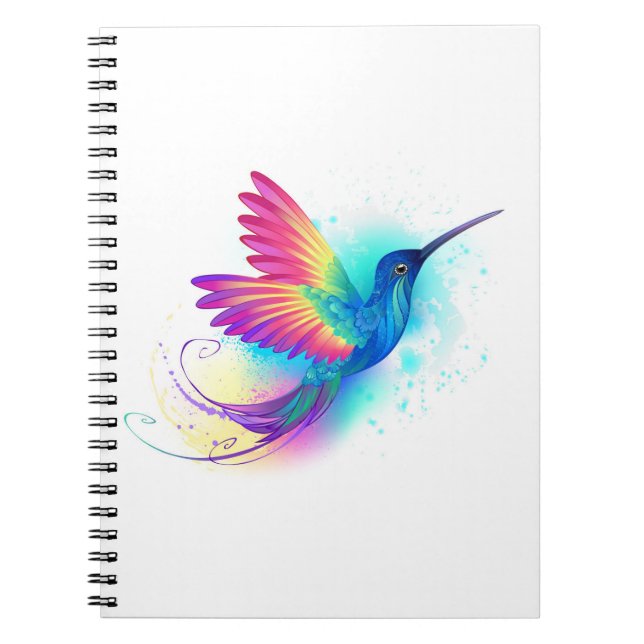 Carnet Colibri arc-en-ciel exotique (Devant)