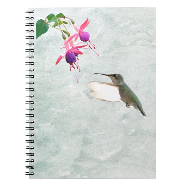 Carnet Colibri et Fuschia (Devant)