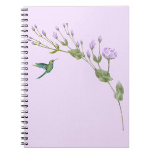 Carnet Colibri et Lisianthus