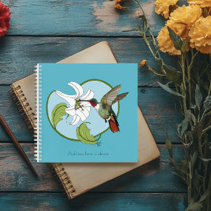 Carnet Colibri Lily Blue Art Nouveau