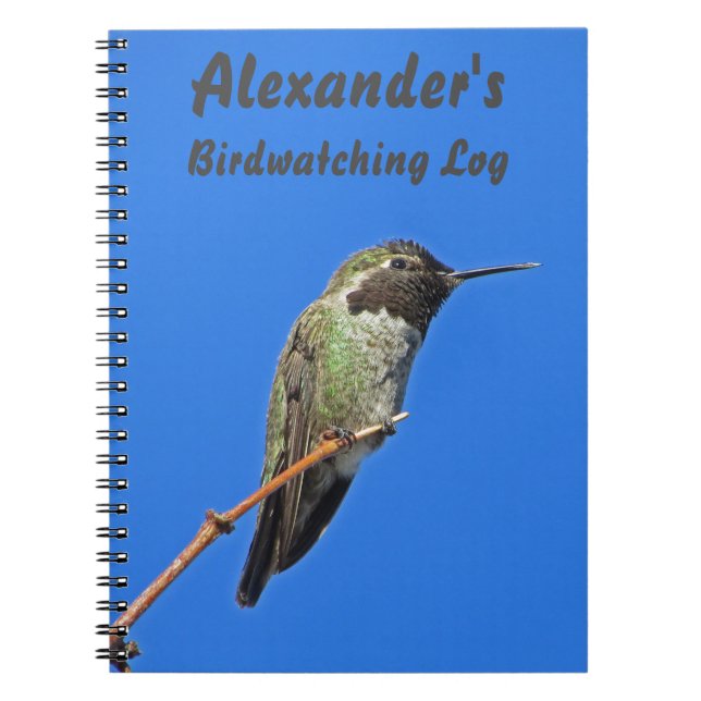 Carnet Colibri Photo Avid Birder BirdObservation Log (Devant)