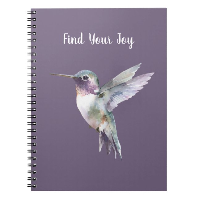 Carnet Colibri Purple Find Joy (Devant)