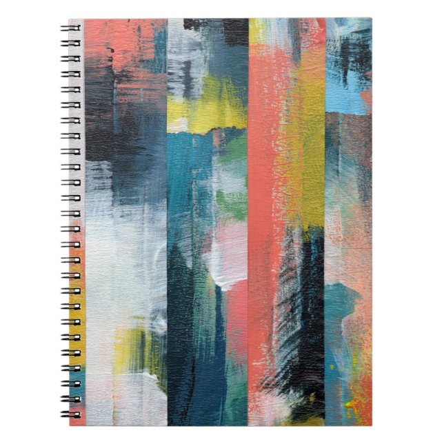 Carnet Collage abstrait coloré.  (Devant)