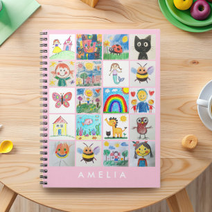 Carnet Collage de 20 dessins Souvenir d'art pour enfants