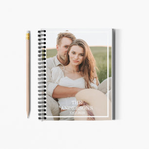 Carnet Collage de couple moderne photo et cadeau familial