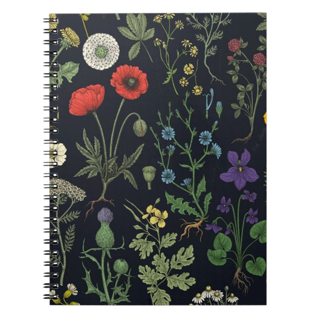 Carnet Collage de fleurs sauvages (Devant)