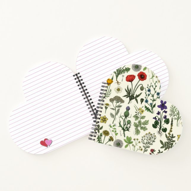 Carnet Collage de fleurs sauvages (Intérieur)