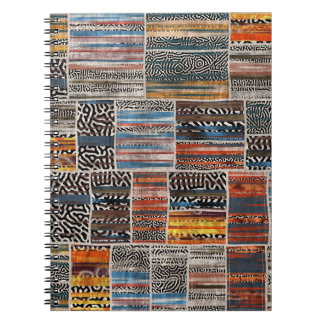 Carnet Collage de patchwork : Motif de surface composée