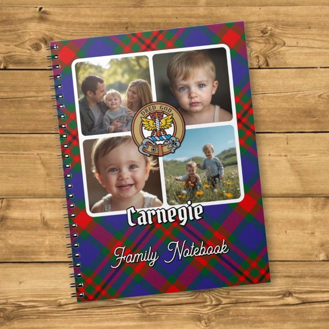 Carnet Collage de photos de famille Carnegie (Créateur téléchargé)