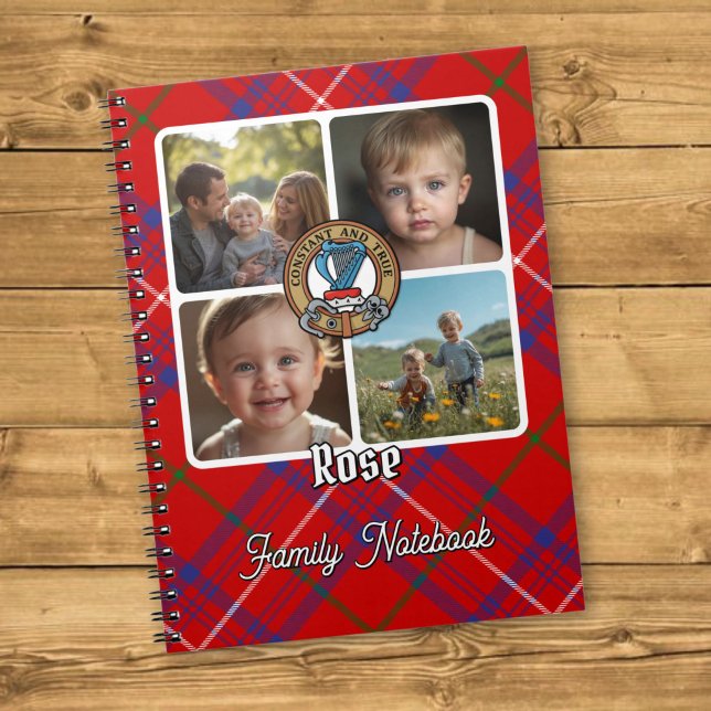 Carnet Collage de photos de famille Rose (Créateur téléchargé)