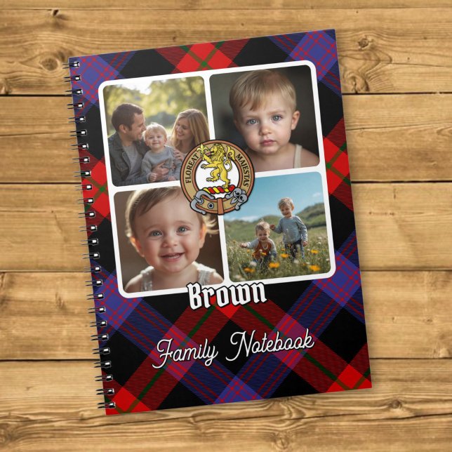 Carnet Collage de photos de la famille Brown (Créateur téléchargé)