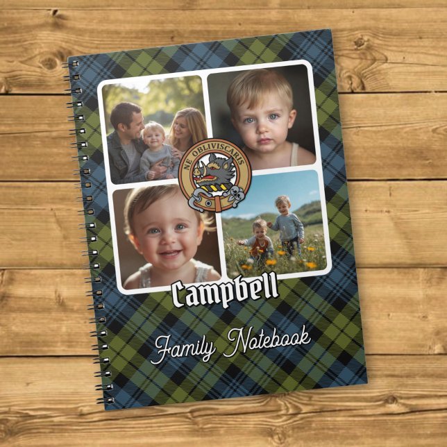 Carnet Collage de photos de la famille Campbell (Créateur téléchargé)