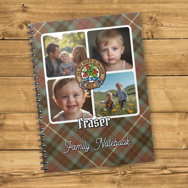 Carnet Collage de photos de la famille Fraser (Créateur téléchargé)