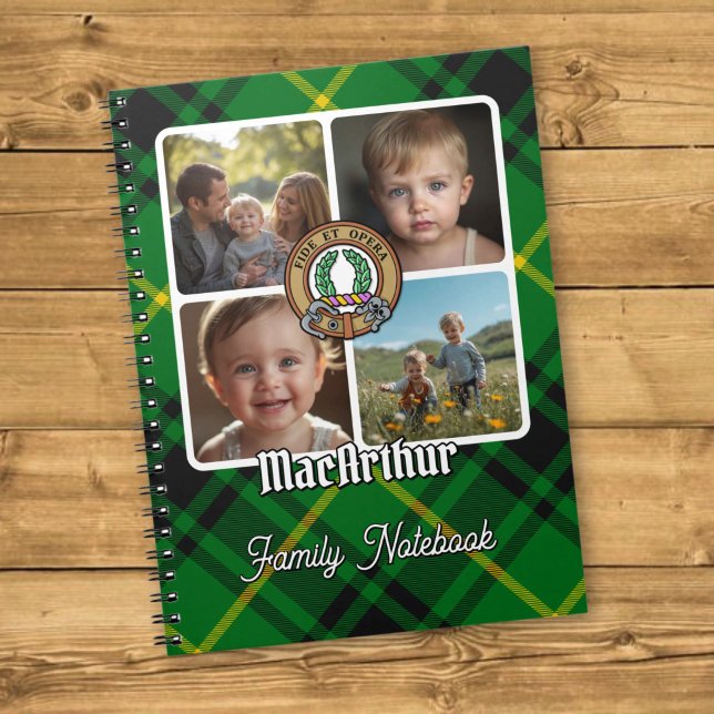 Carnet Collage de photos de la famille MacArthur (Créateur téléchargé)