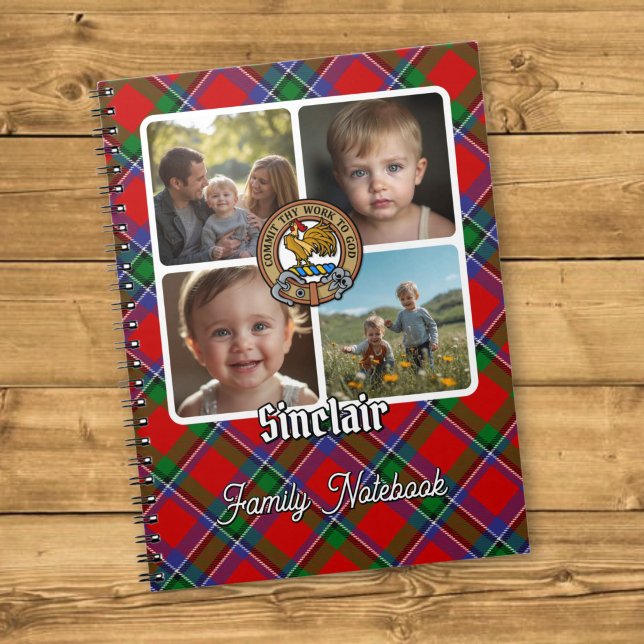 Carnet Collage de photos de la famille Sinclair (Créateur téléchargé)