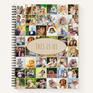 Carnet Collage de photos "This is Us" de 40 images crème