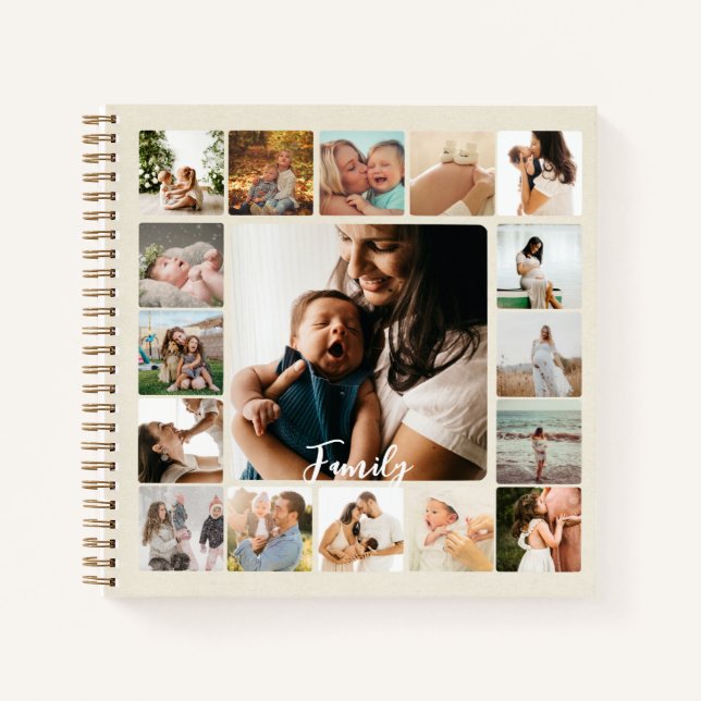 Carnet Collage de plusieurs photos simple Frame Family Di (Devant)