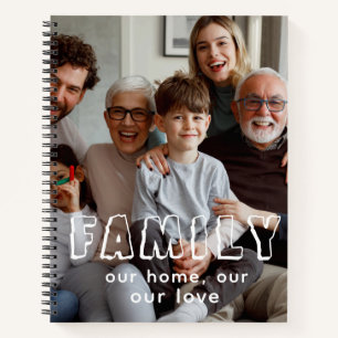Carnet Collage de script familial Chic