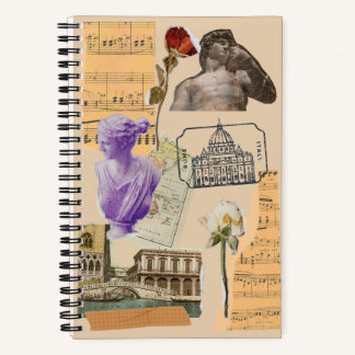 Carnet Collage de voyage Europe vintage