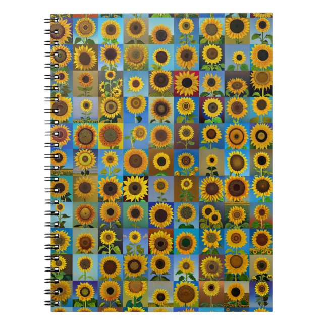 Carnet Collage des tournesols (Devant)