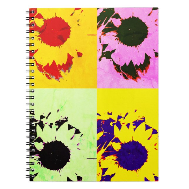 Carnet Collage des tournesols (Devant)
