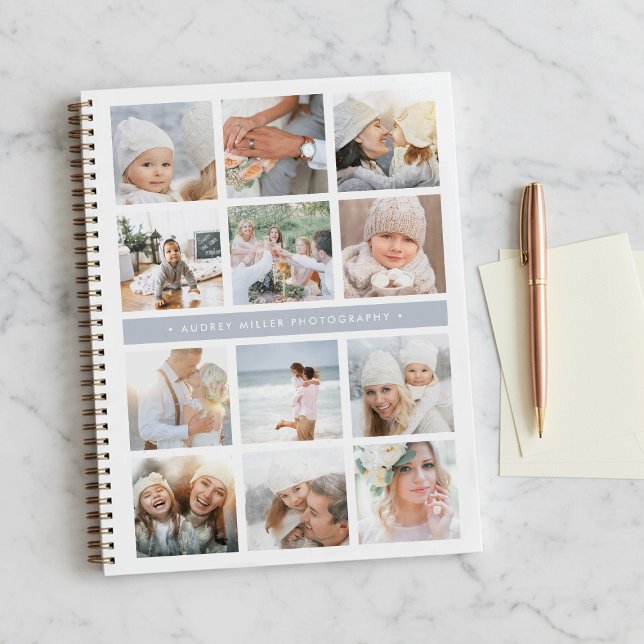 Carnet Collage photo de la bande grise de brouillard (Créateur téléchargé)