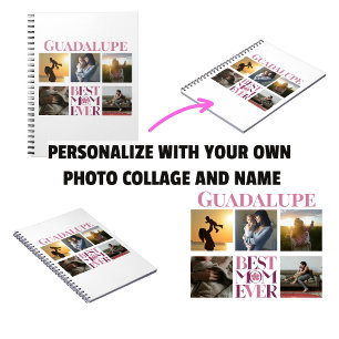 Carnet Collage Photo Meilleure Maman Tendances Rose