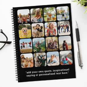 Carnet Collage Photo Moderne De 16 Avec Citation