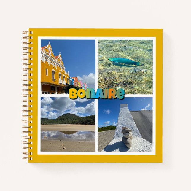 Carnet Collage photo Pittoresque Bonaire (Devant)