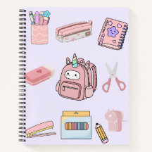 Collection de fournitures scolaires Licorne Rose U