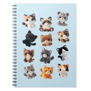 Carnet Collection de jouets peluche pour chat