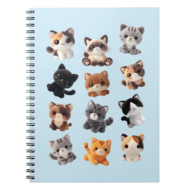 Carnet Collection de jouets peluche pour chat (Devant)