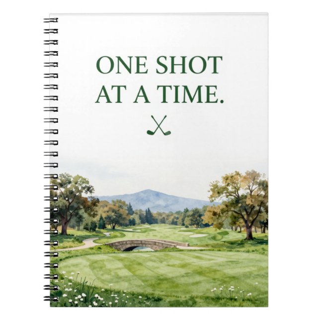 Carnet Collection de papeterie de golf | Aquarelle Premiu (Devant)