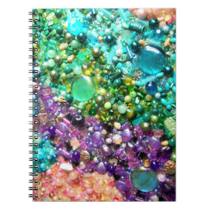 Carnet Collection de perles colorées