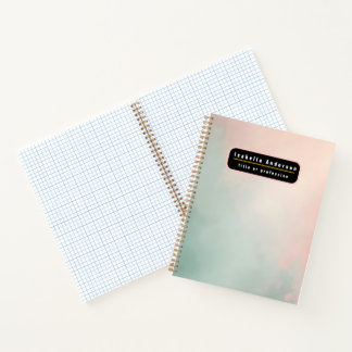 Carnet Collection Rose Pâle Menthe Abstrait Populaire