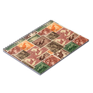 Carnet Collection vintage australienne de timbres postés