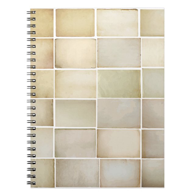 Carnet Collection vintage : vieux jeu de papier. (Devant)