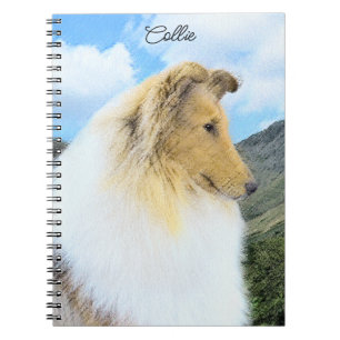 Carnet Collie en Montagne (Rough) Peinture - Chien Art