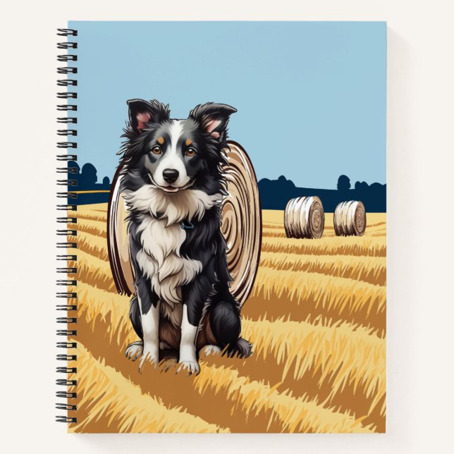 Carnet Collie frontalier à la ferme (Devant)