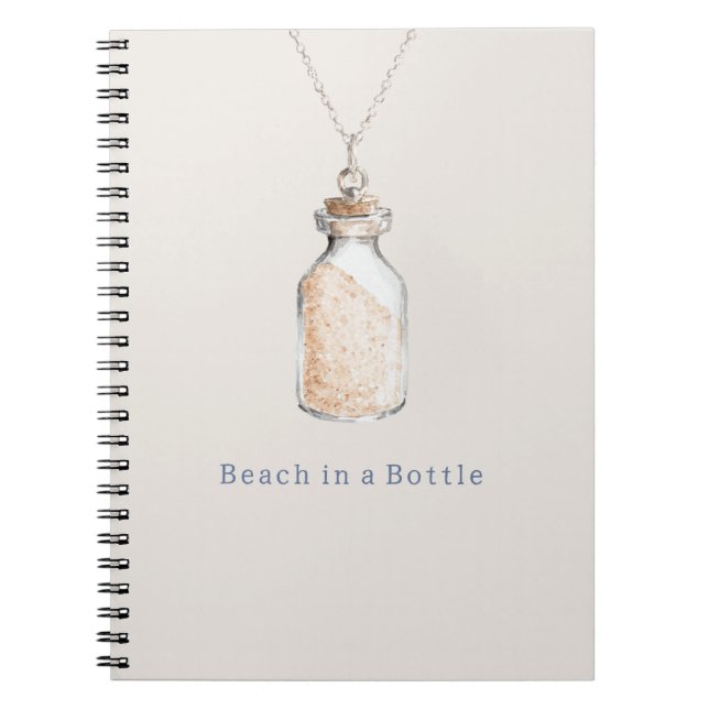 Carnet Collier de bouteille de plage (Devant)