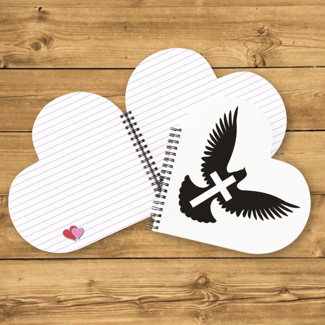 Carnet Colombe avec croix (Créateur téléchargé)