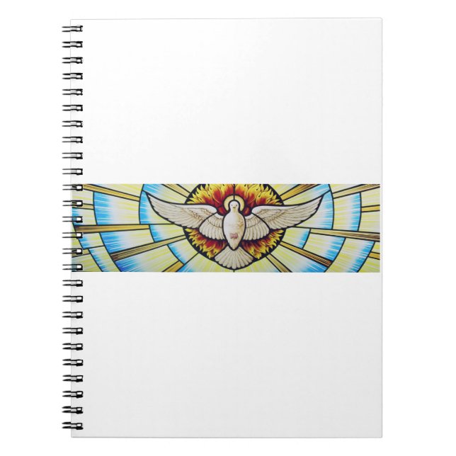 Carnet colombe du Saint-Esprit vitrail (Devant)