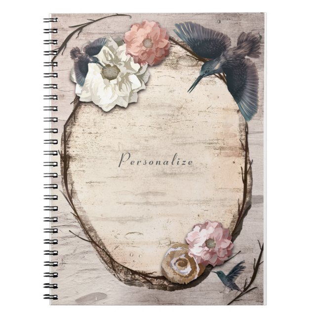 Carnet Colombeaux Floraux & Élégant Coléus de bouleau bla (Devant)
