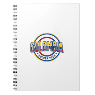 Carnet Colombie Football 2026 Football Gras Pays Typograp