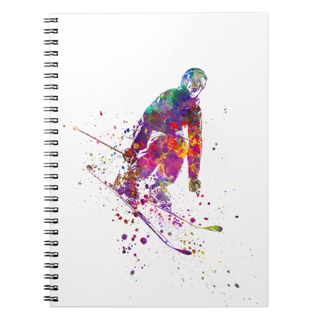Carnet color d'eau skier (Devant)