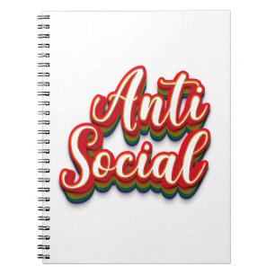 Carnet Coloré anti-social