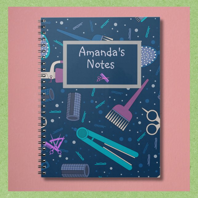 Carnet coloré Caractéristiques Cheveux Outils de s (Personalize this notebook for your favorite stylist.  )