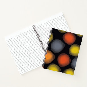 Carnet Coloré, cool, moderne, tendance abstraction fleur