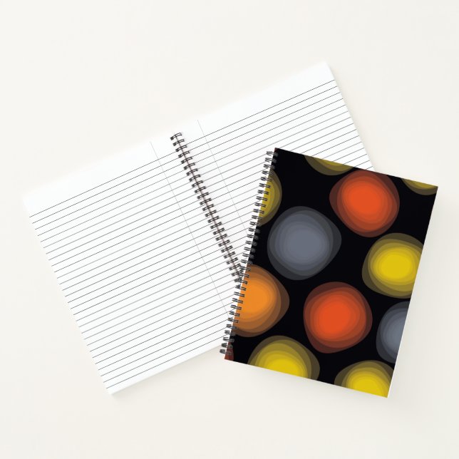 Carnet Coloré, cool, moderne, tendance abstraction fleur (Intérieur)