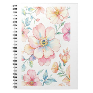 Carnet coloré de fleurs